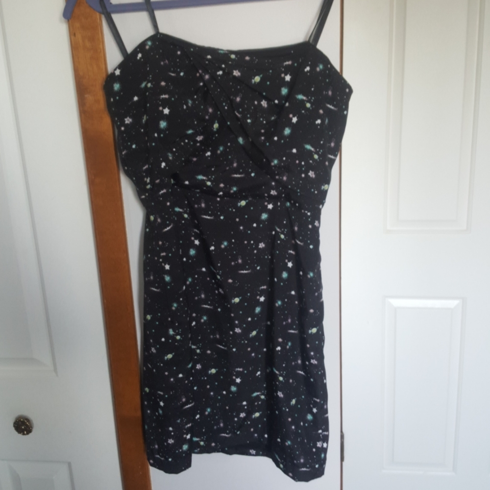 BCBG galaxy strapless dress